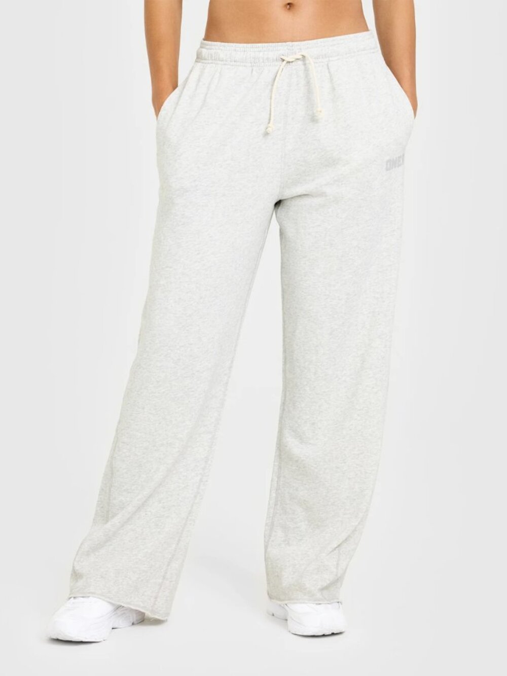 Oner Active Raw Lounge Wide Let Joggers In Light Grey Marl Women's Size M (NWT)